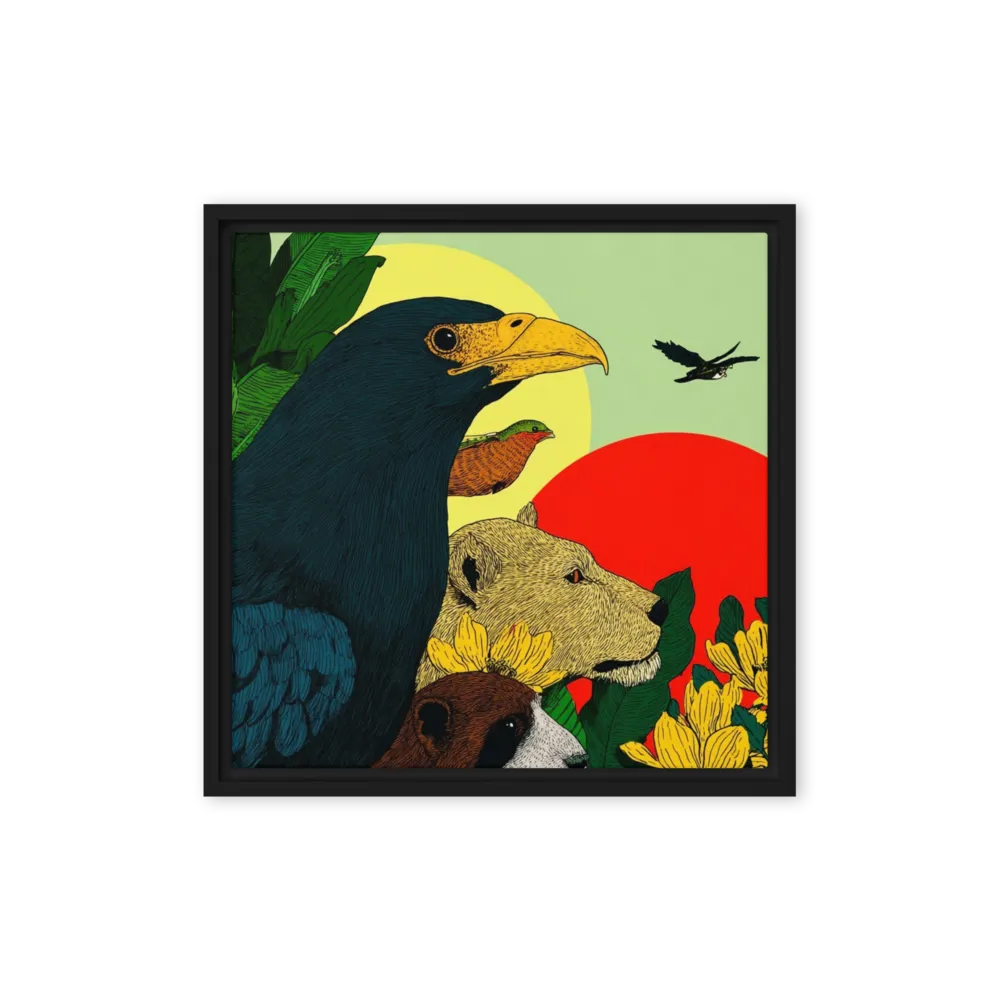 Guardians of the Wild 
 Poster with White Frame | 14″x 14″