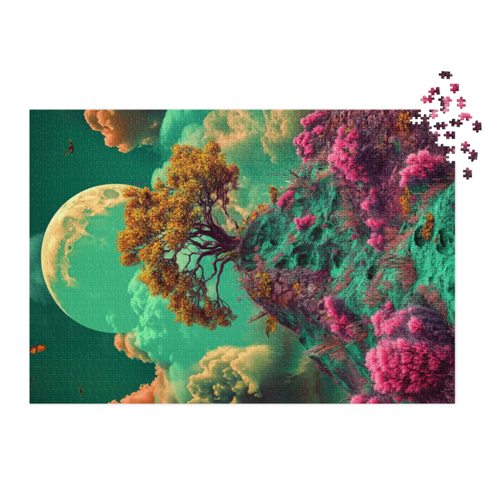 Lunar Bloomscape 
 Jigsaw Puzzle in Tin Box