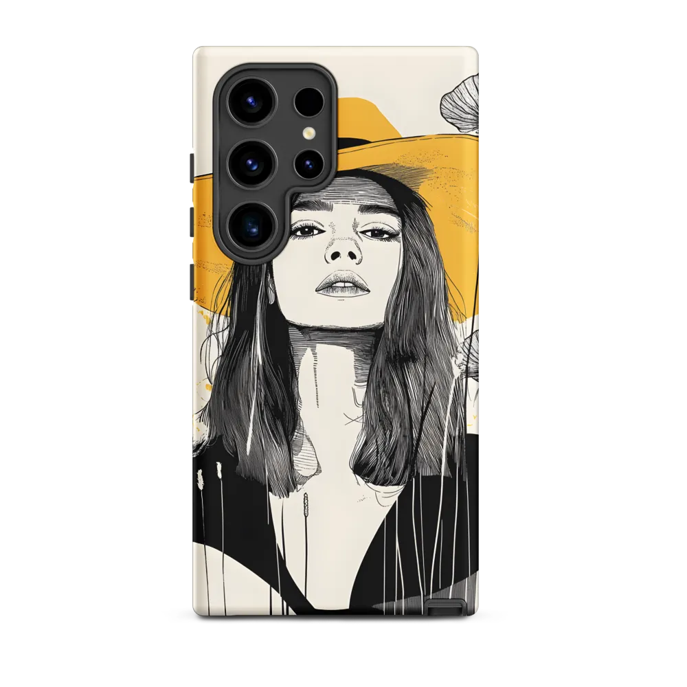 Yellow Hat and Wildflowers | Phone Case