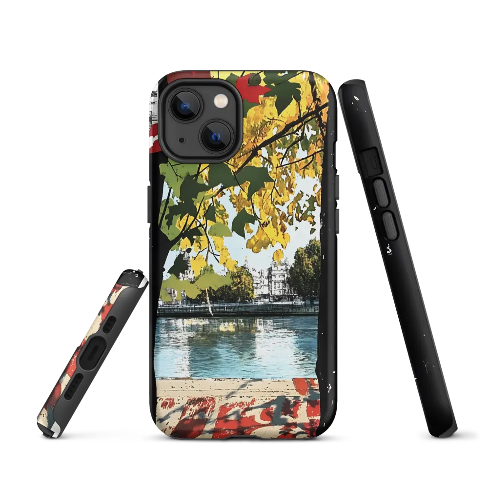 Vibrant Landscape with Trees and Water | Phone Case