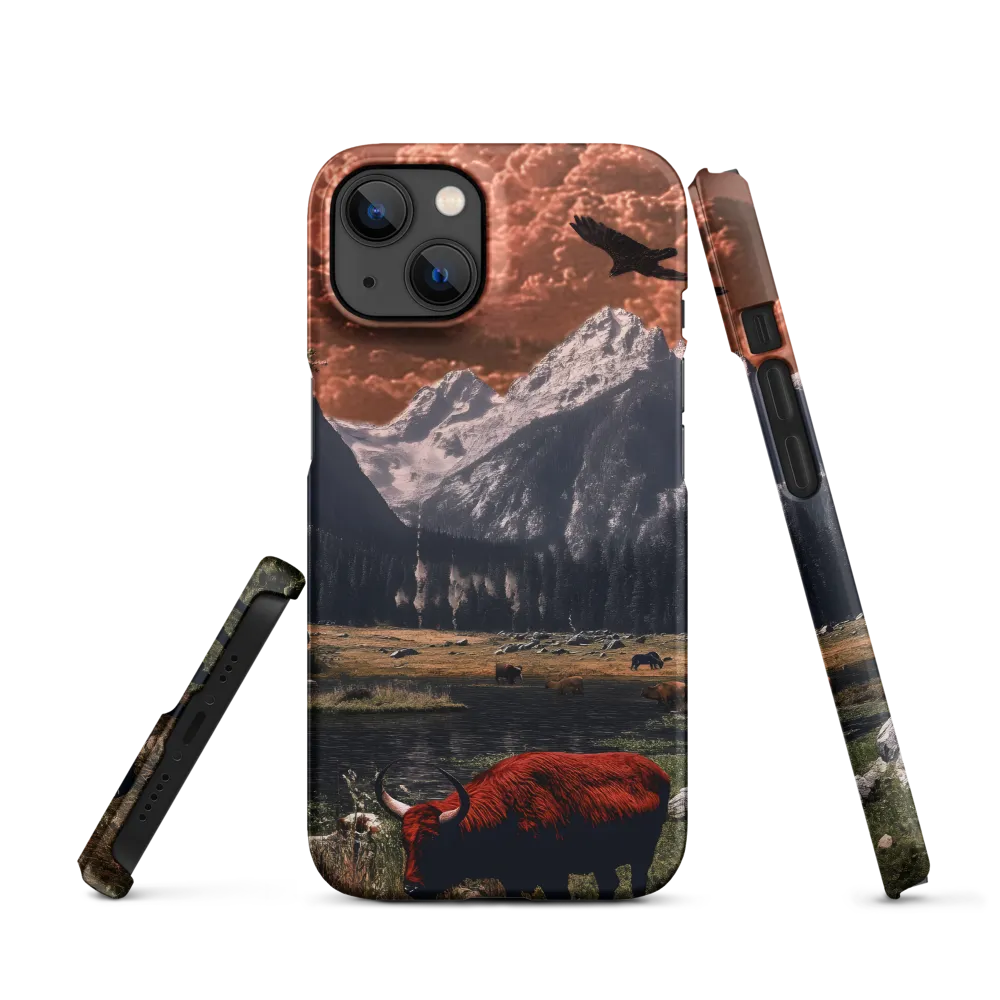 Crimson Sky Sentinel | Phone Case