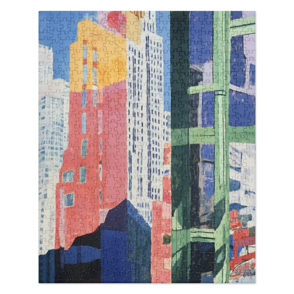 Fauvist Cityscape Vibrancy 
 Jigsaw Puzzle