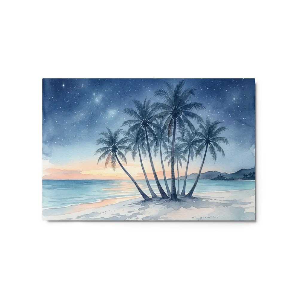 Starry Tropical Night Watercolor | Art Print