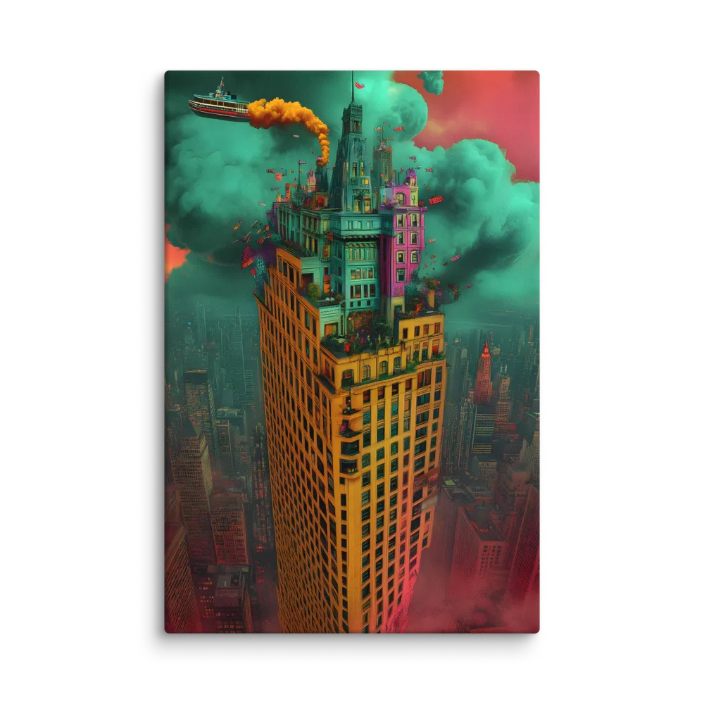 Sky-High Metropolis 
 Canvas | 32″x 48″