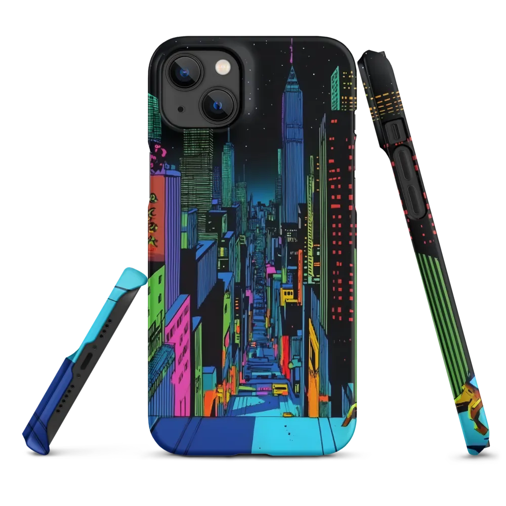 Neon Cyberpunk Cityscape | Phone Case