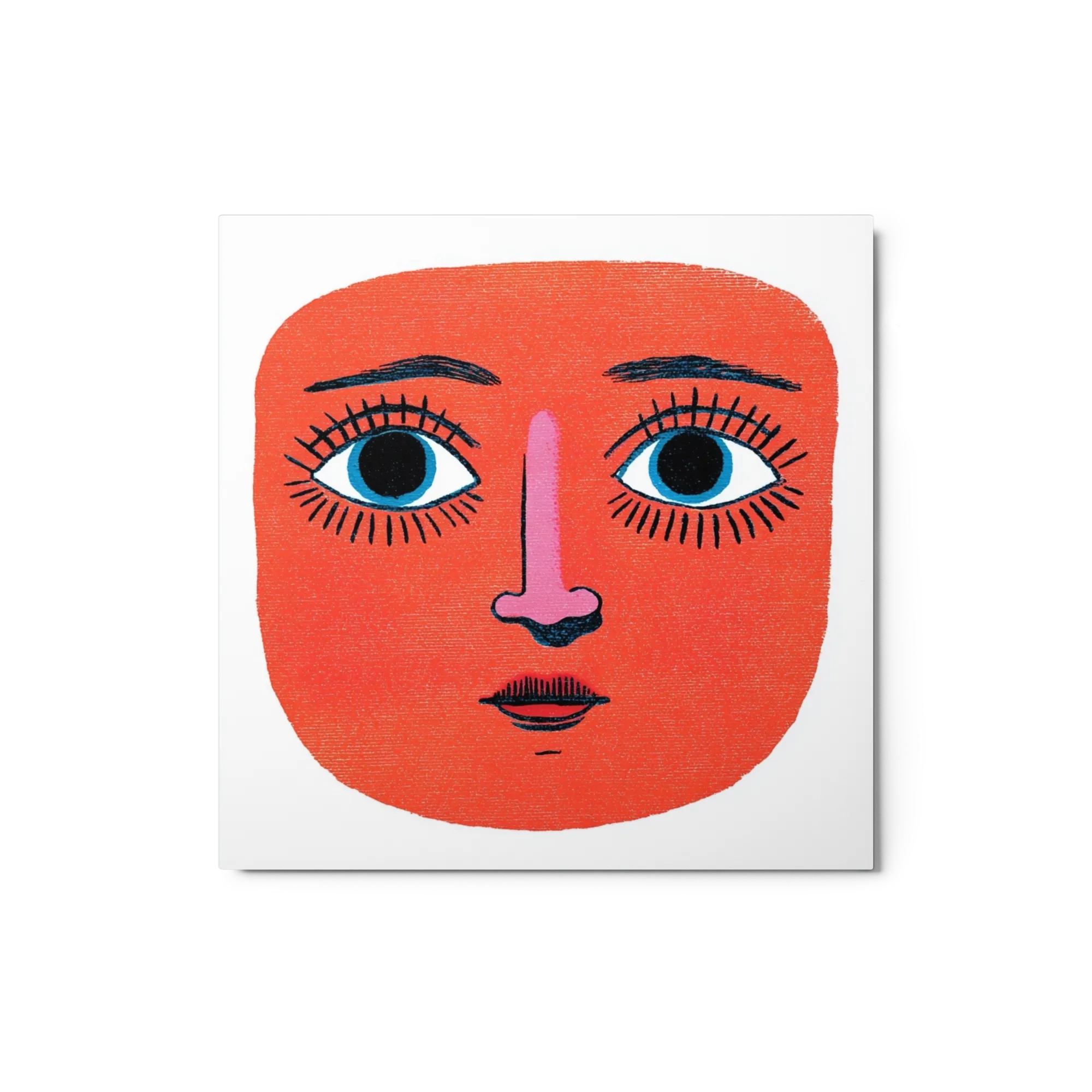 Red Stylized Face