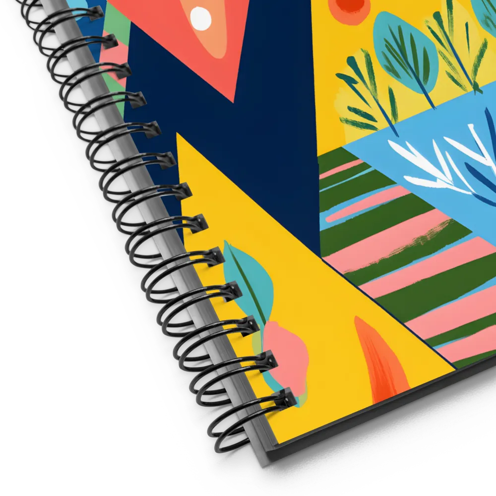 Abstract Mountain Shapes 
 Spiral Notebook | 140 pages