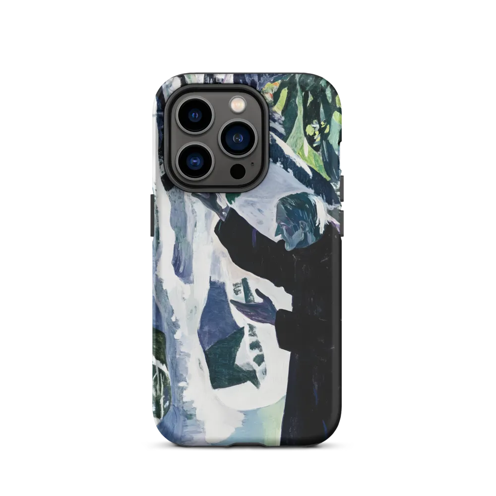 Expressionist Figure by White Trees | Phone Case