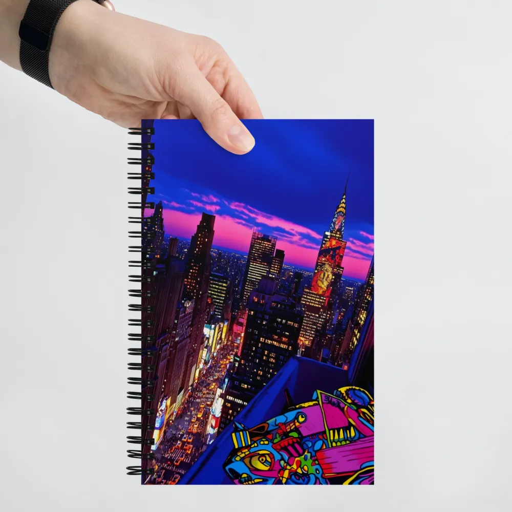 Urban Chromatic Rooftop 
 Spiral Notebook | 140 pages