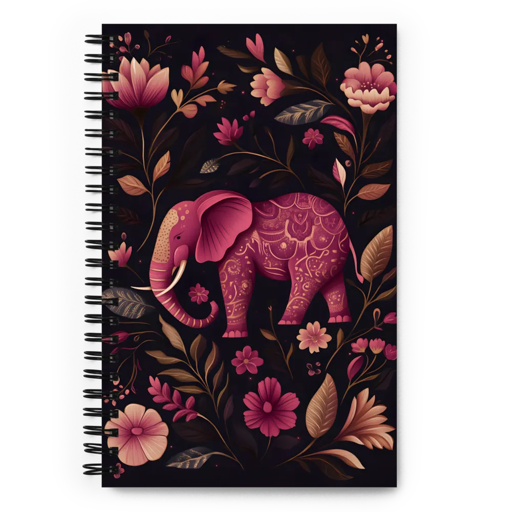 Elephant in Bloom 
 Spiral Notebook | 140 pages
