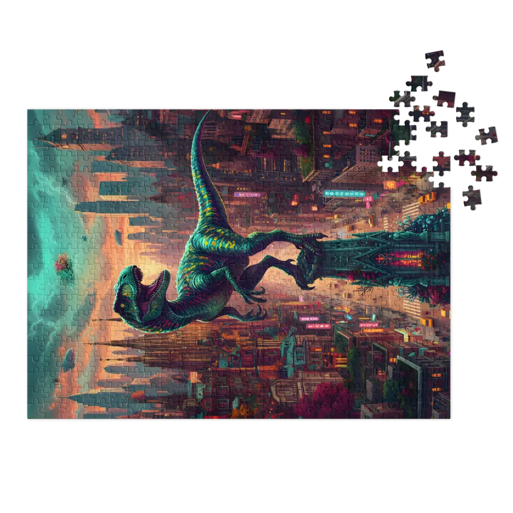 Raptor Over Metropolis | Jigsaw Puzzles