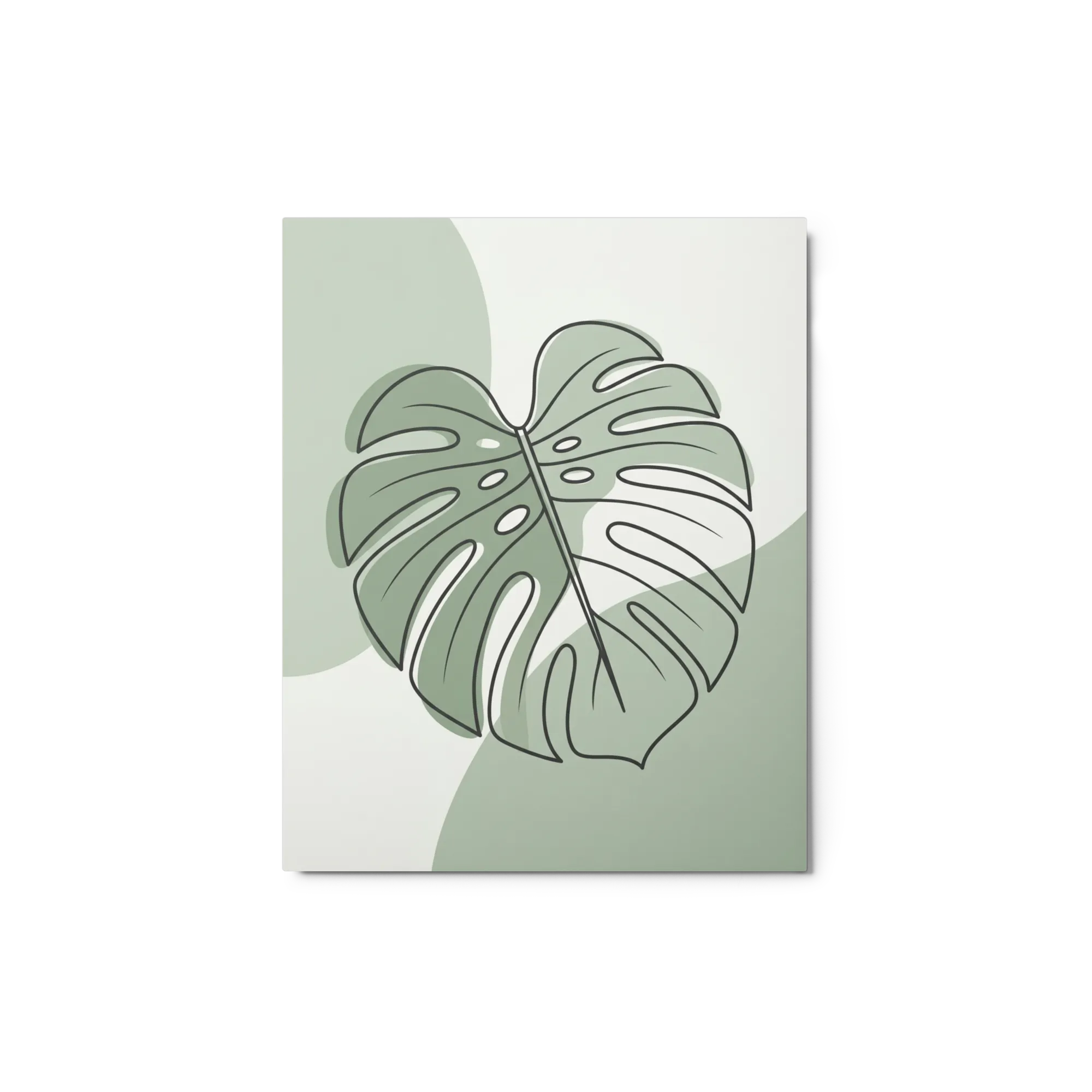 Sage Monstera Leaf