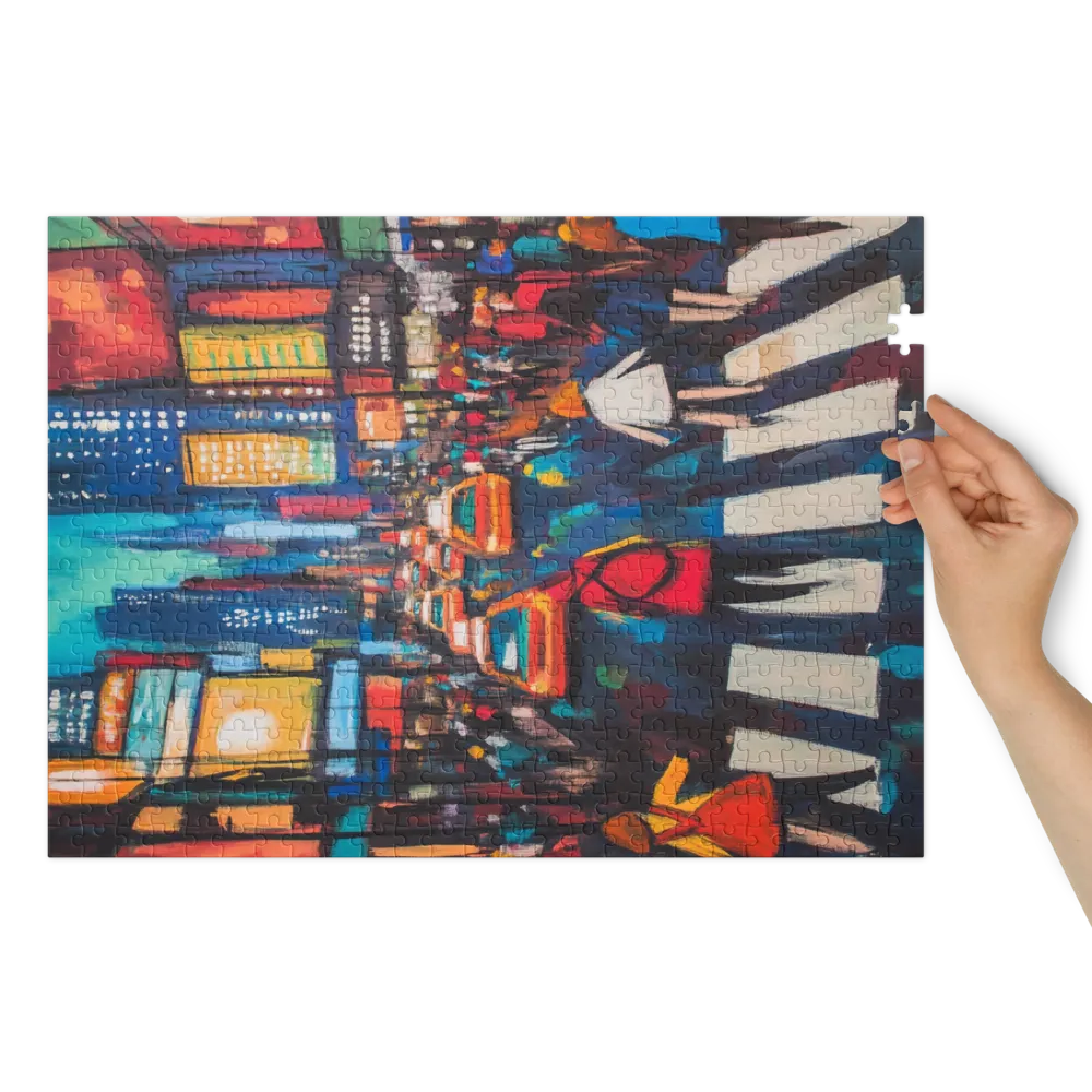 Times Square Pulse 
 Jigsaw Puzzle in Tin Box