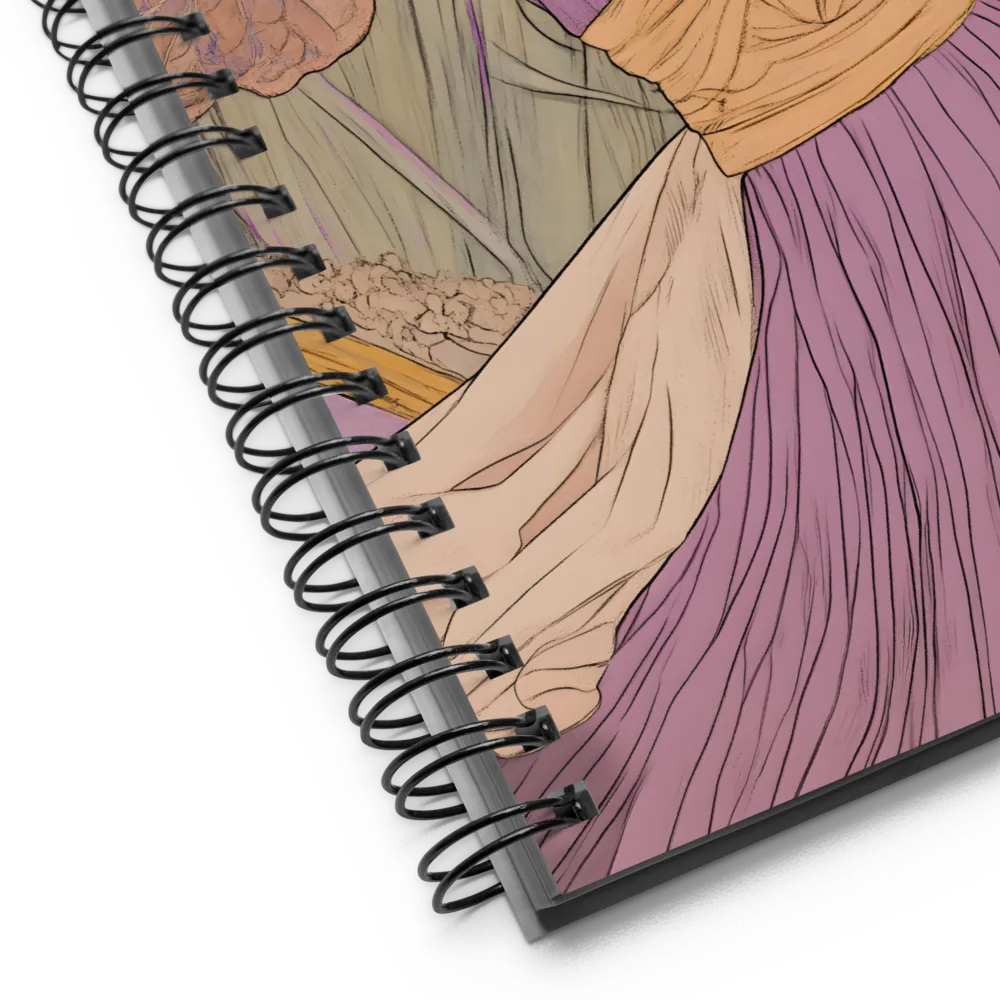 Art Nouveau Fairy Dream 
 Spiral Notebook | 140 pages