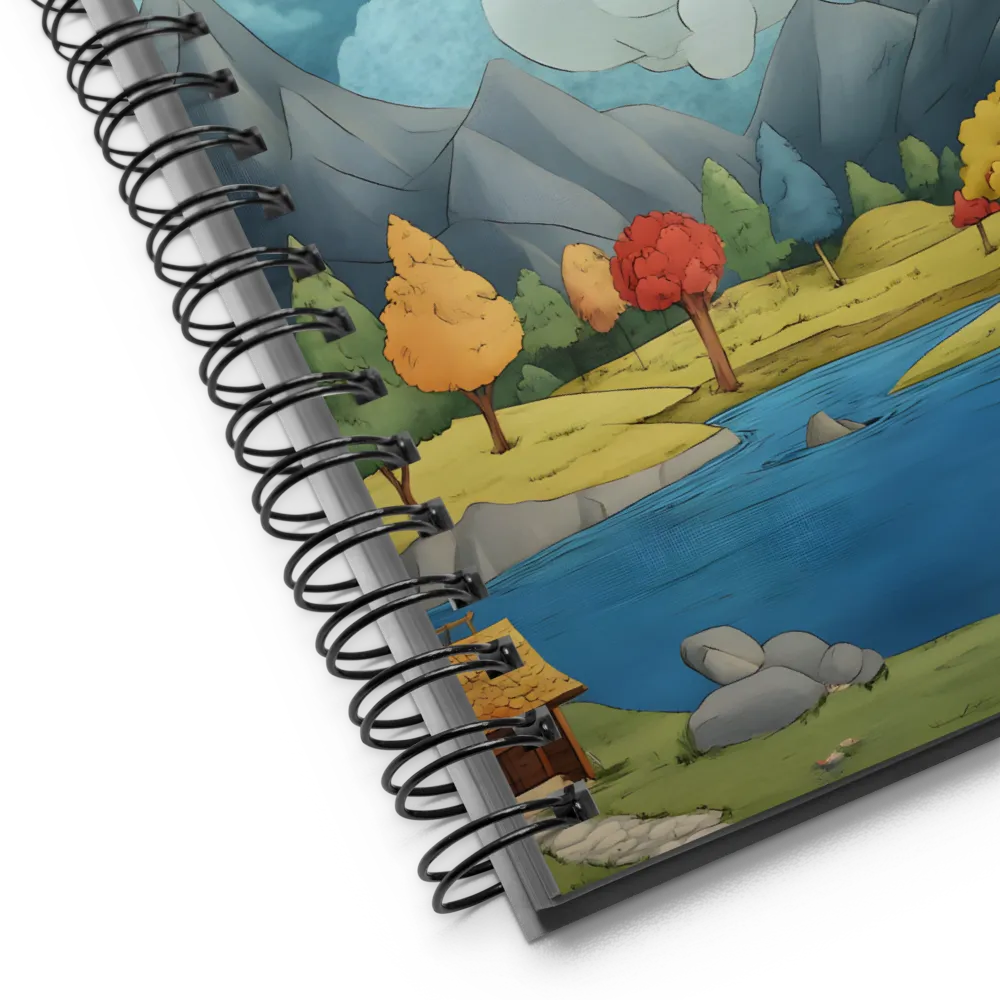 Whispering Lake Valley 
 Spiral Notebook | 140 pages