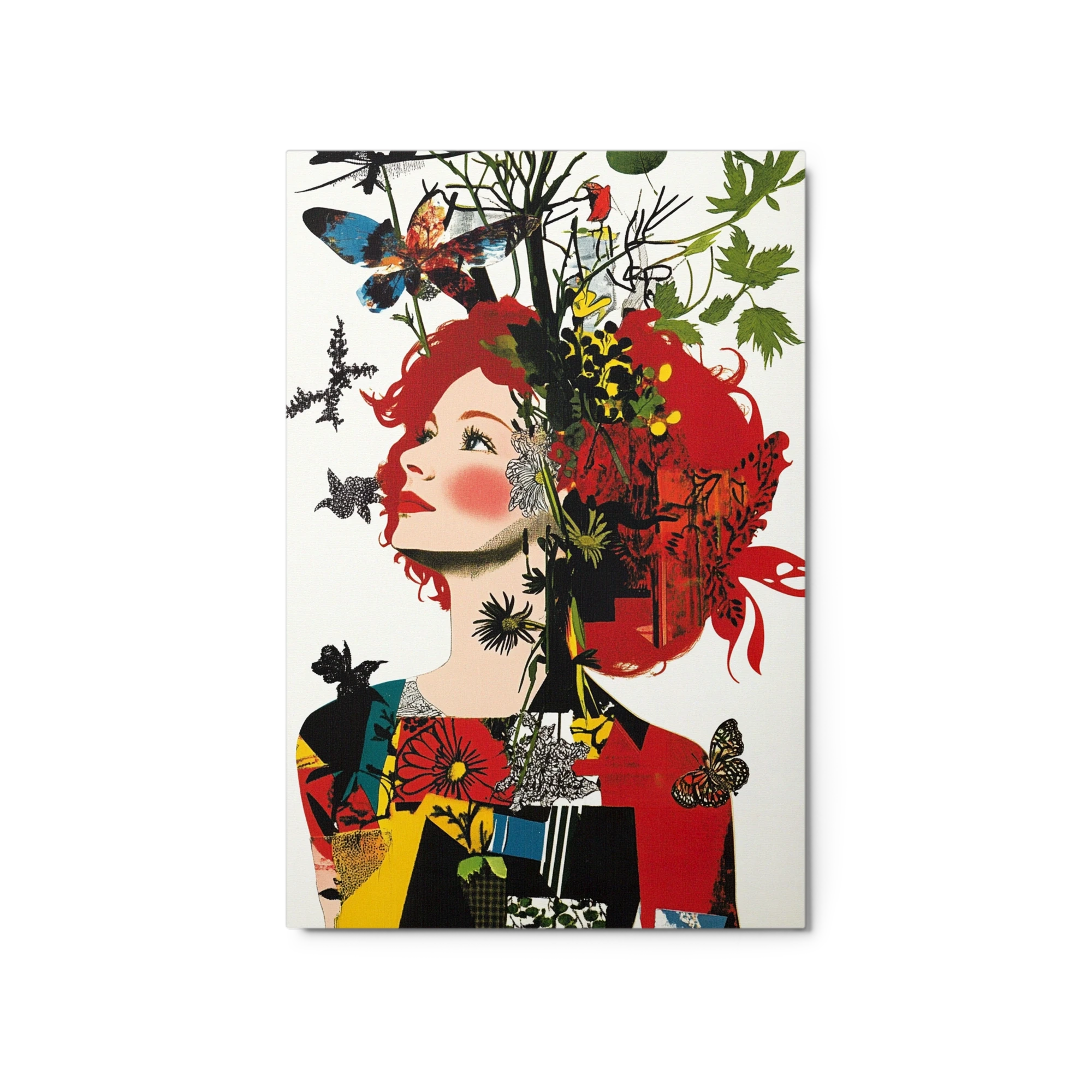 Surreal Woman with Flora and Fauna