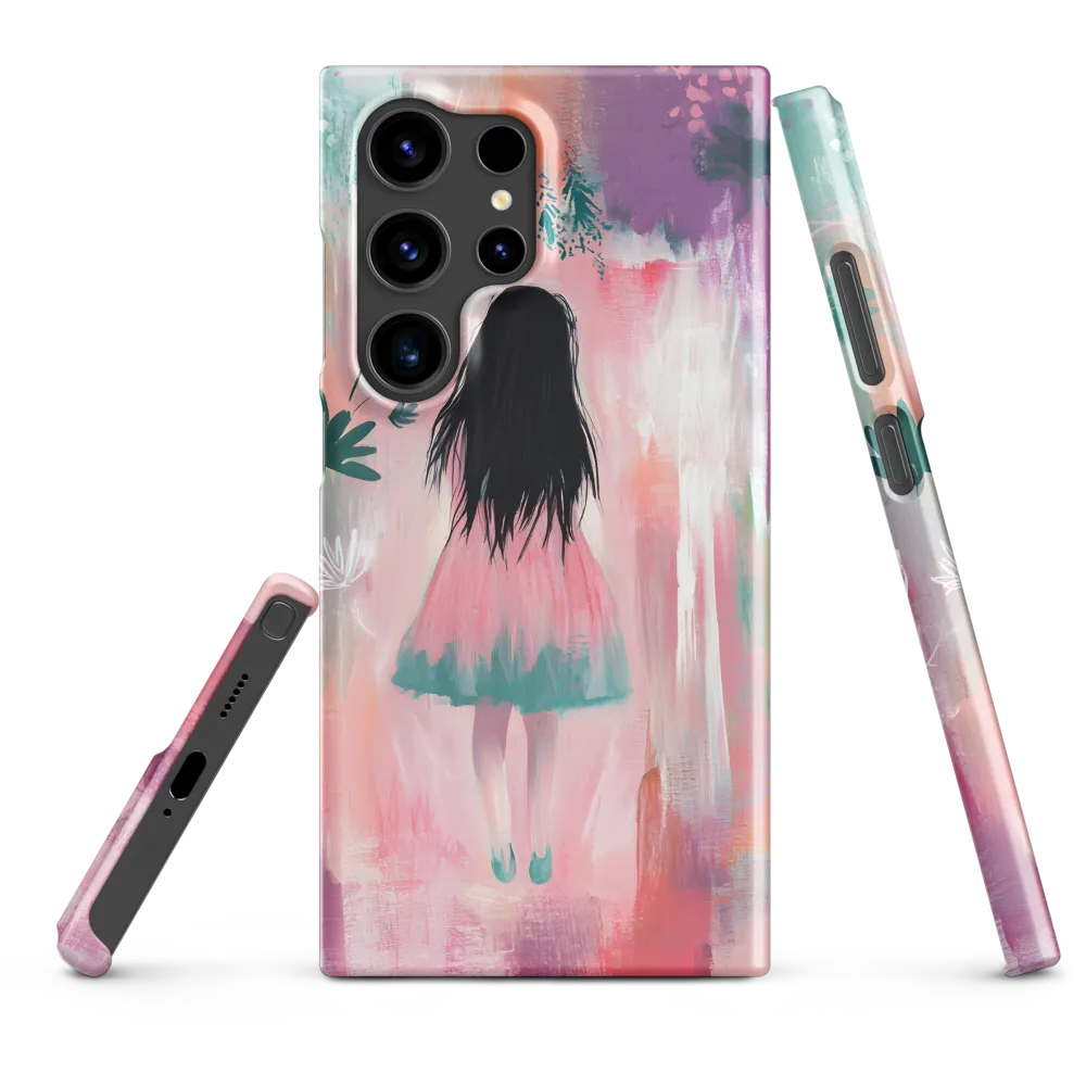 Abstract Girl in Pink Dress | Phone Case