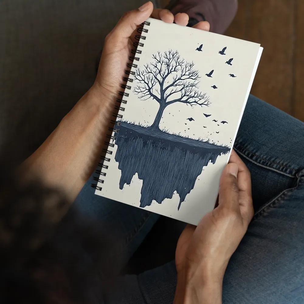 Floating Island Tree 
 Spiral Notebook | 140 pages