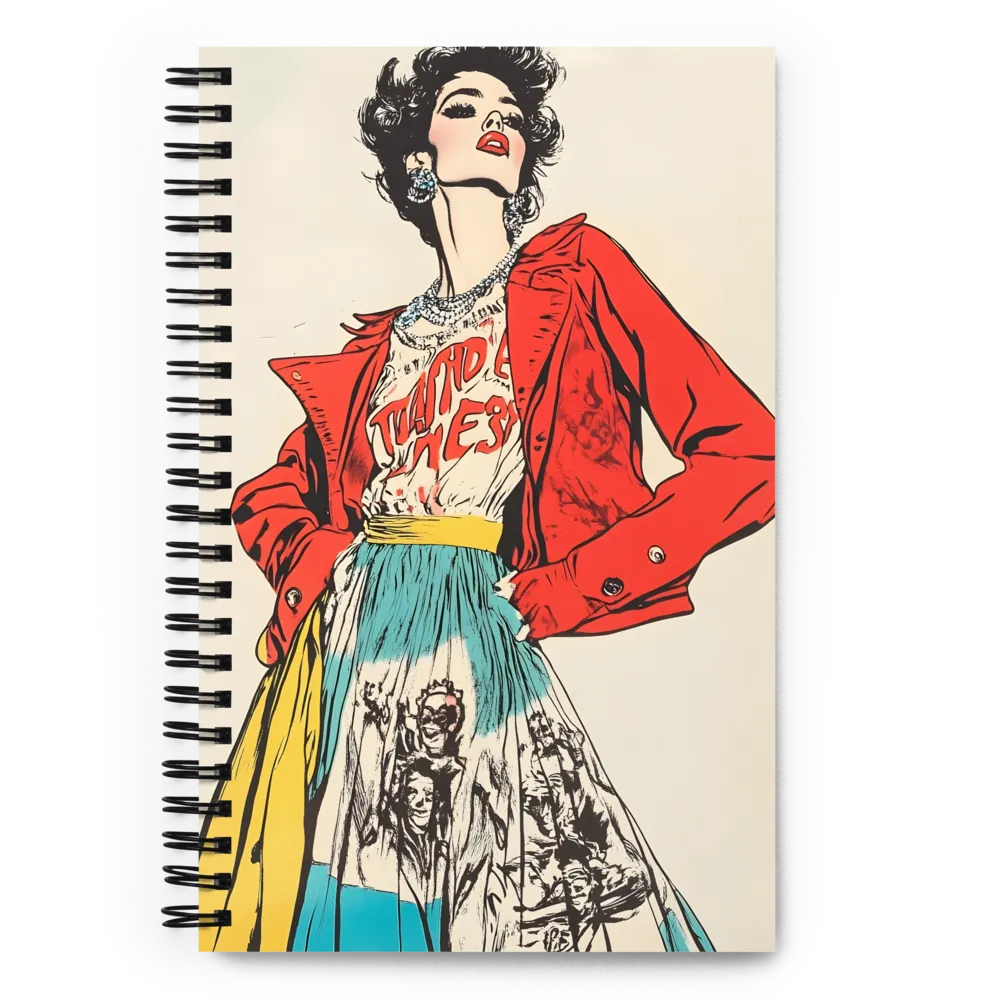 Pop Art Elegance 
 Spiral Notebook | 140 pages