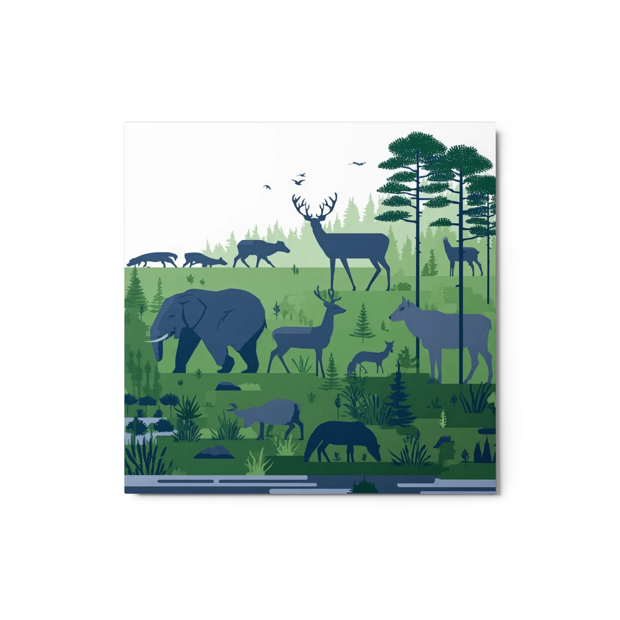 Wilderness Layered Silhouettes