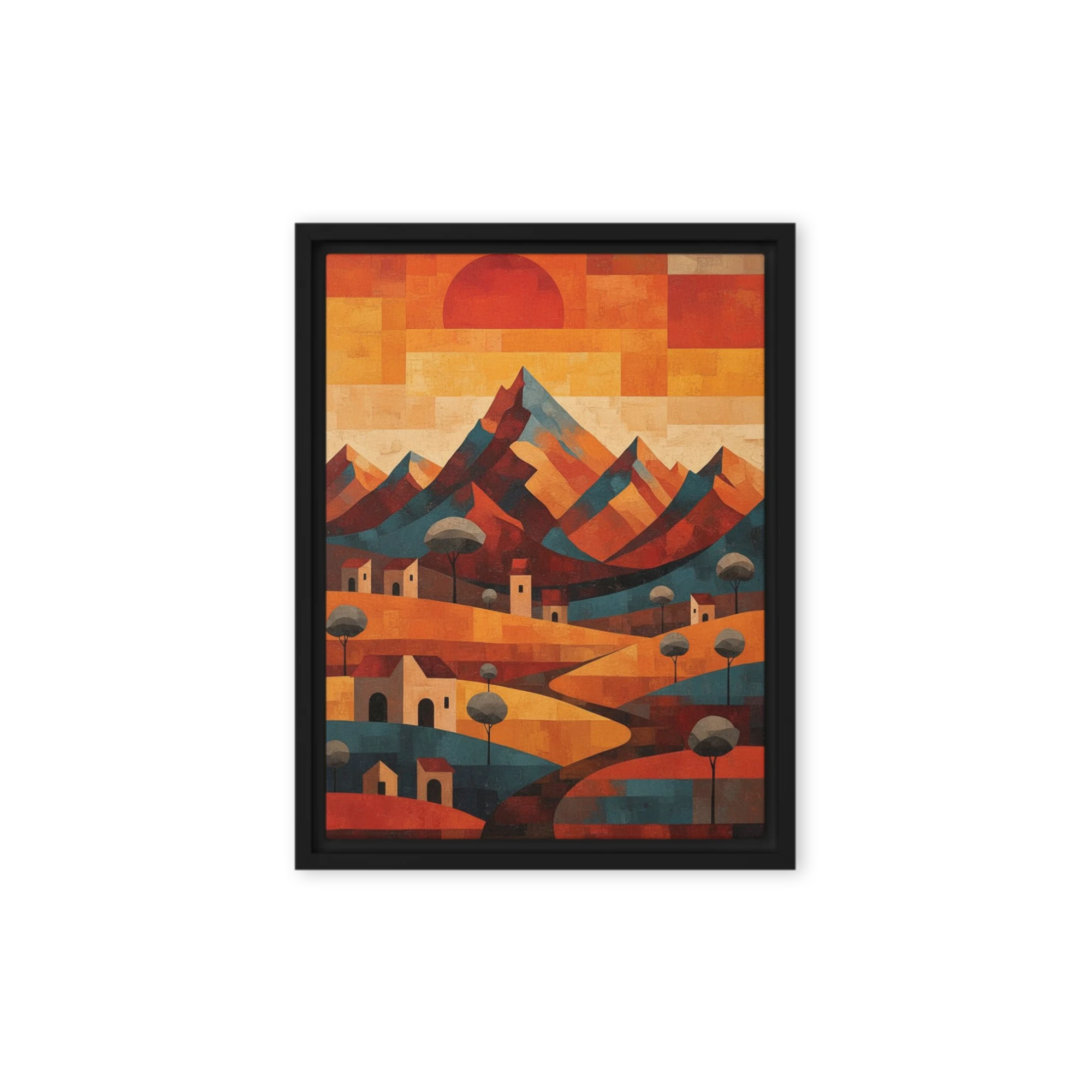 Geometric Tuscan Sunset
