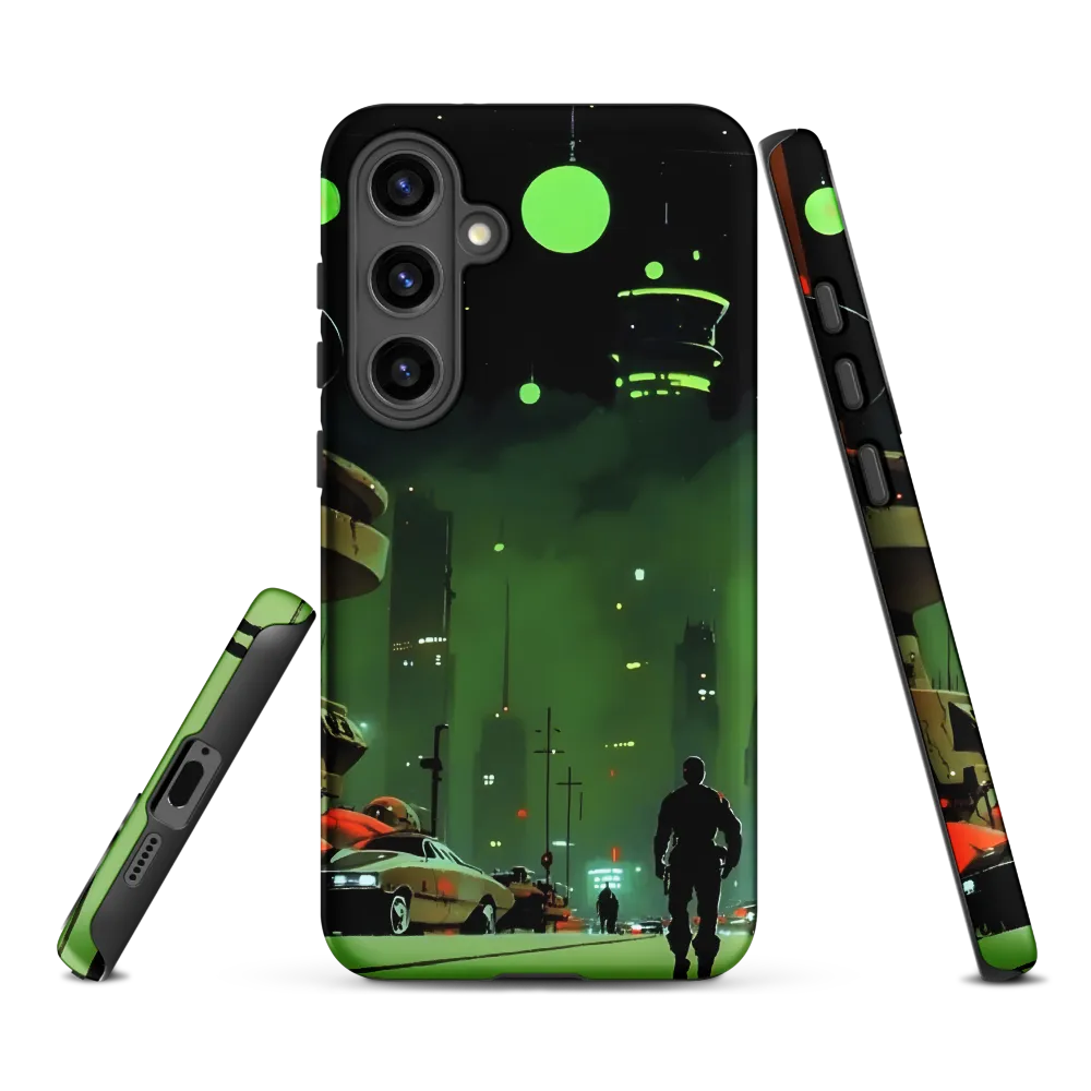 Futuristic Cityscape at Night | Phone Case