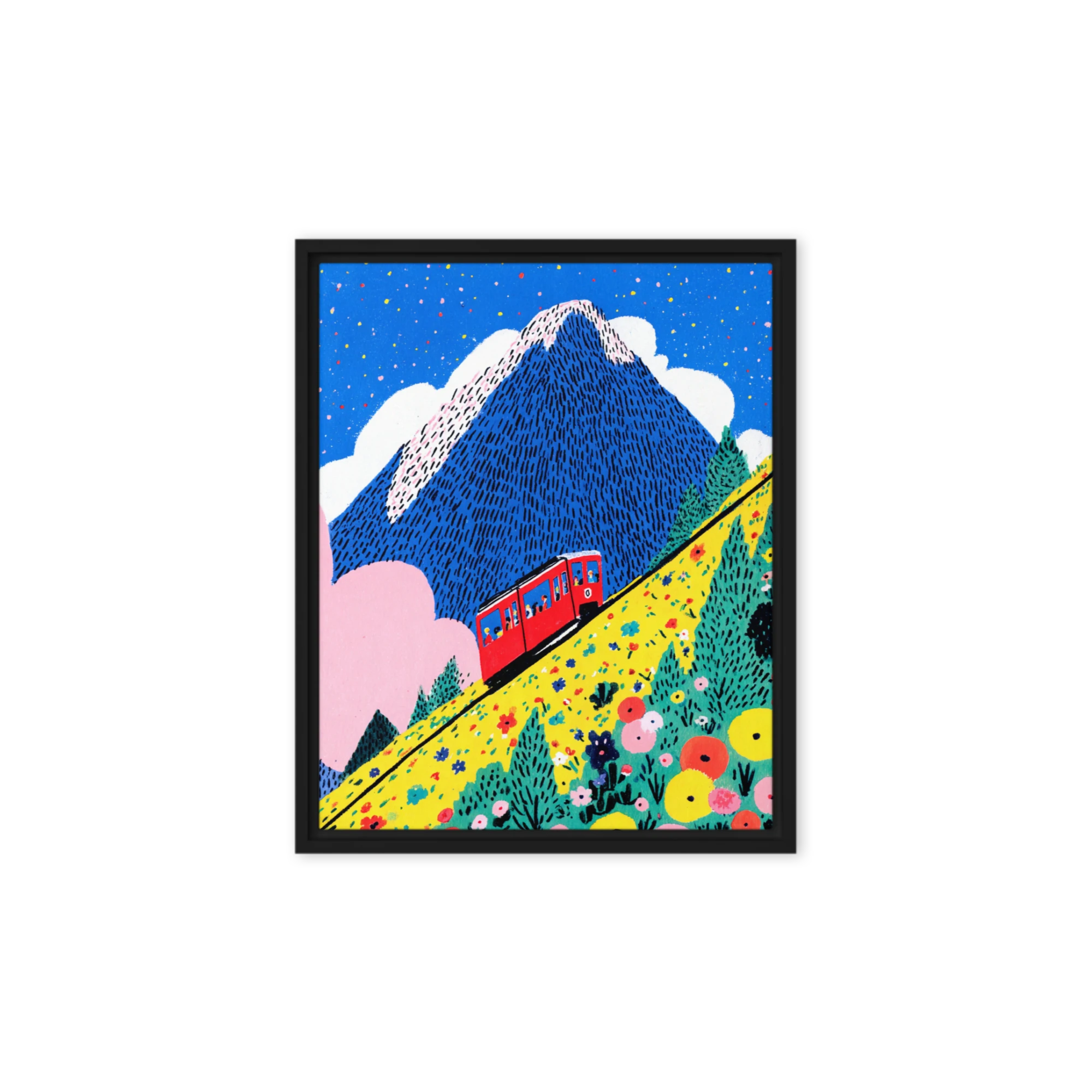 Alpine Red Train | Art Print