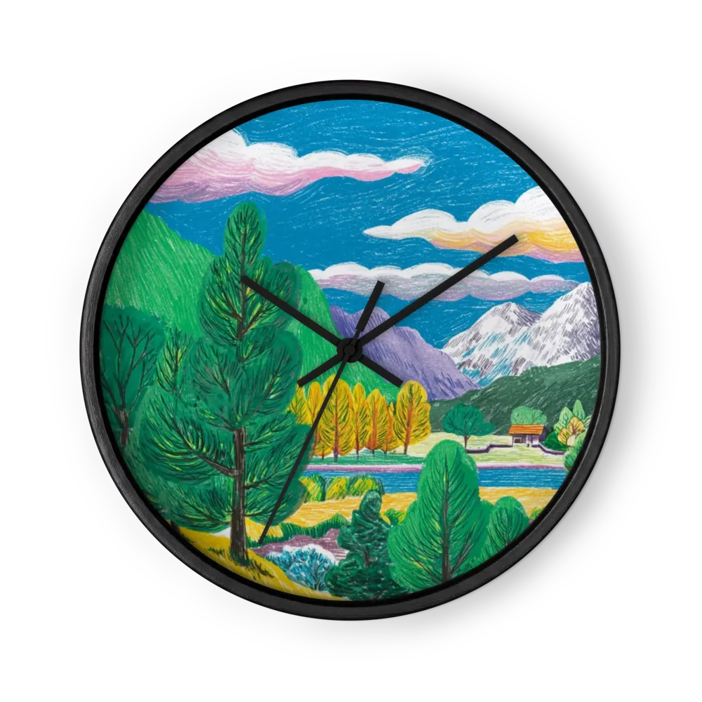 Valley of Colorful Trees | Wall Clock