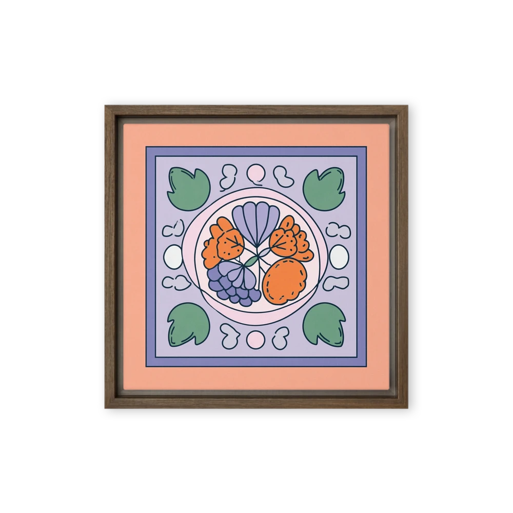Fruit Medallion Tile | Art Print