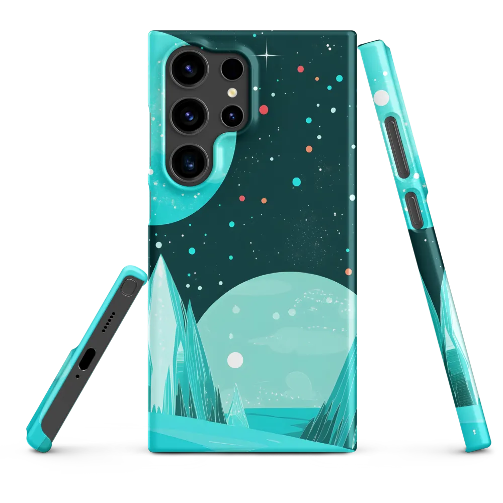 Cosmic Mountains Under Stars | Phone Case