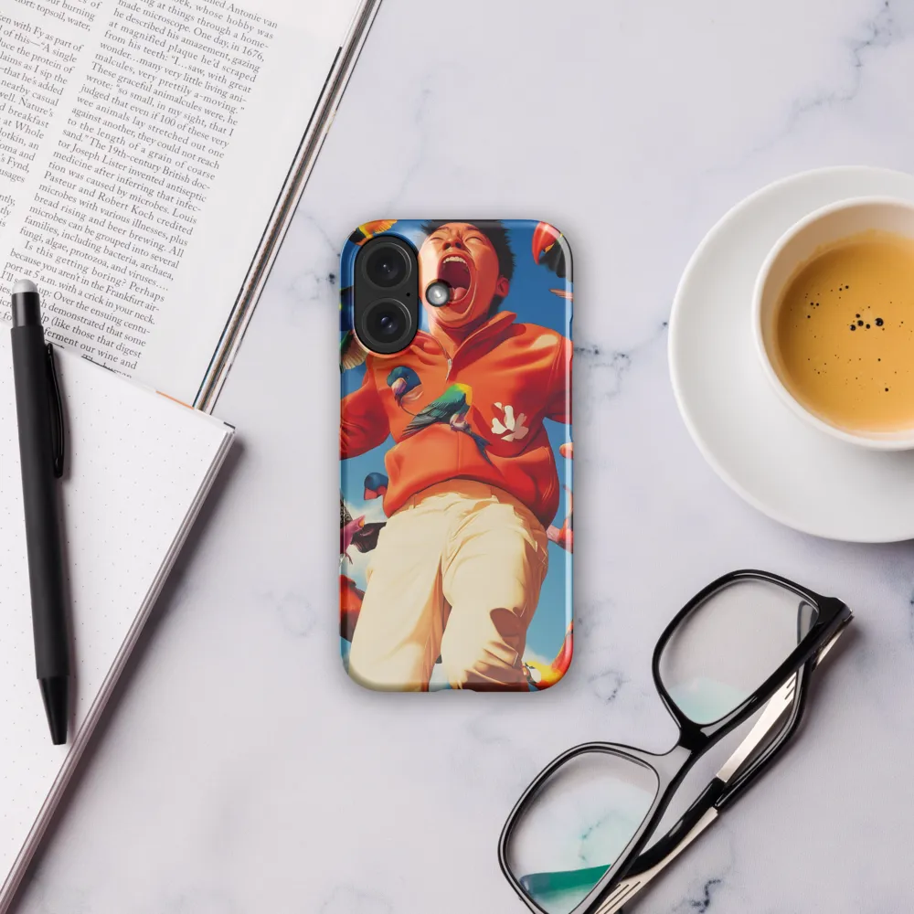 Exuberant Scream with Birds 
 iPhone 15 Plus | Tough Case