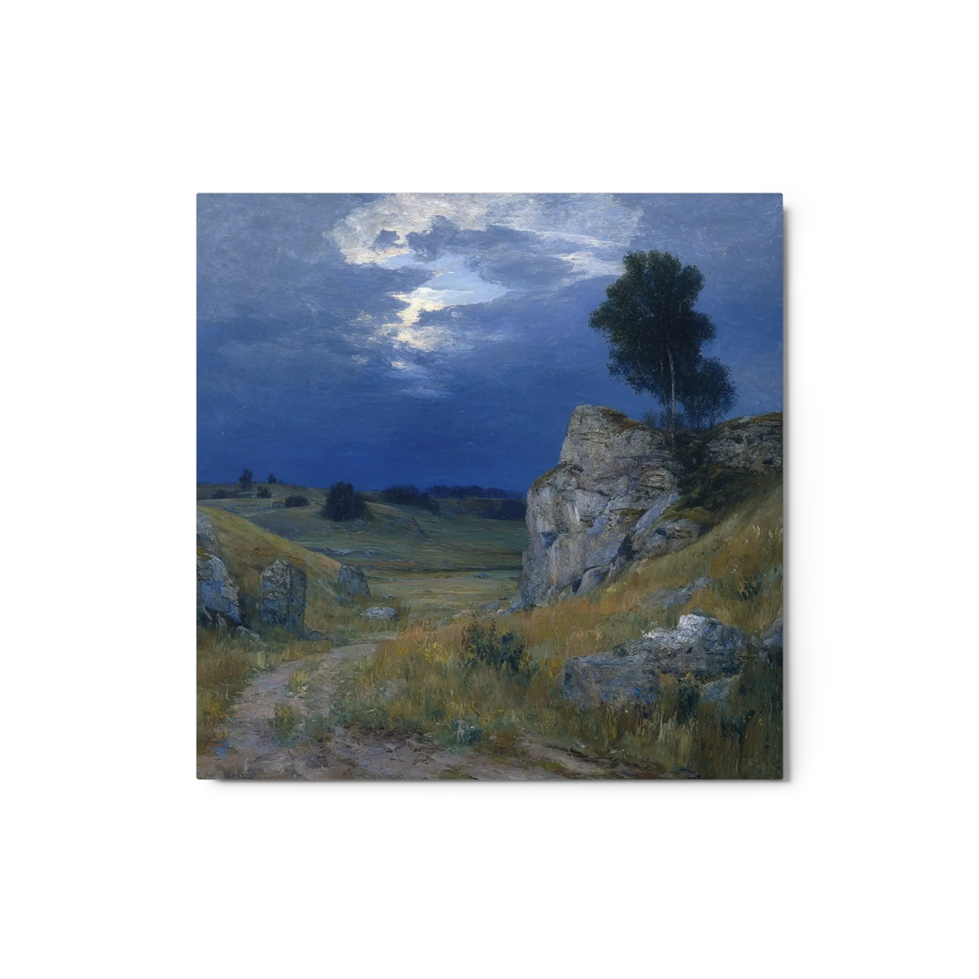 Nightfall Over the Rocky Path