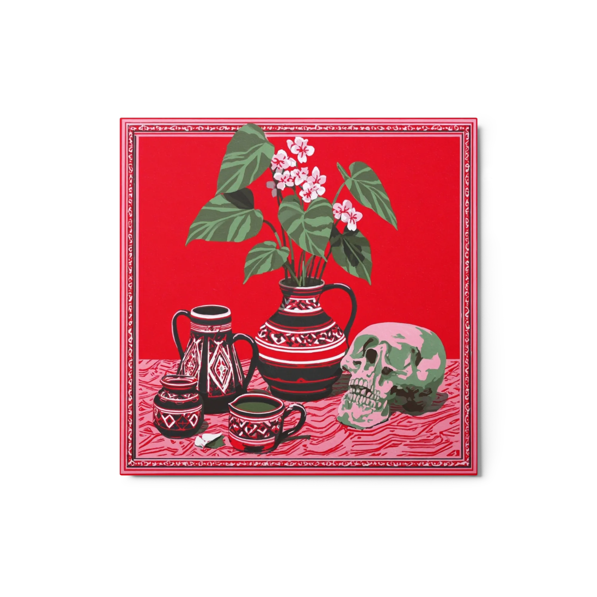Red Vanitas Still Life