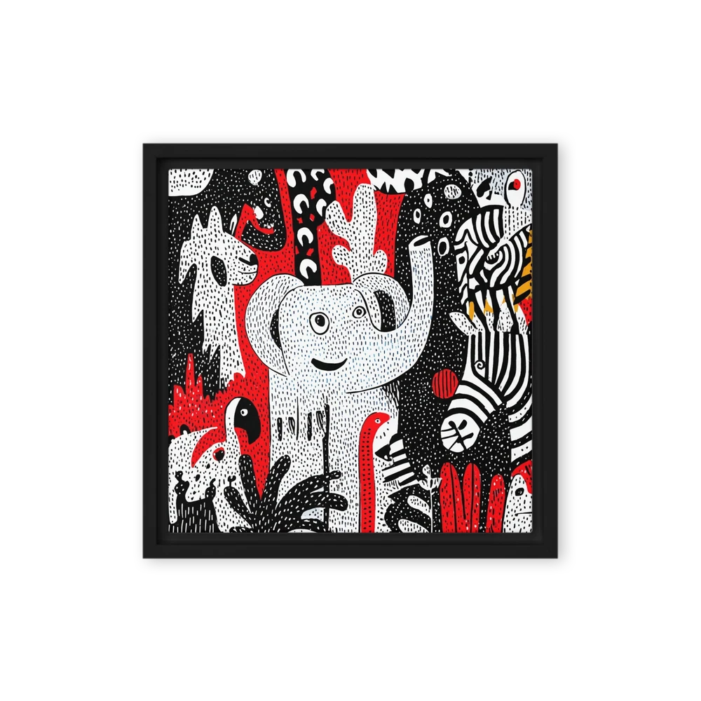 Jungle Wildlife Pattern | Art Print