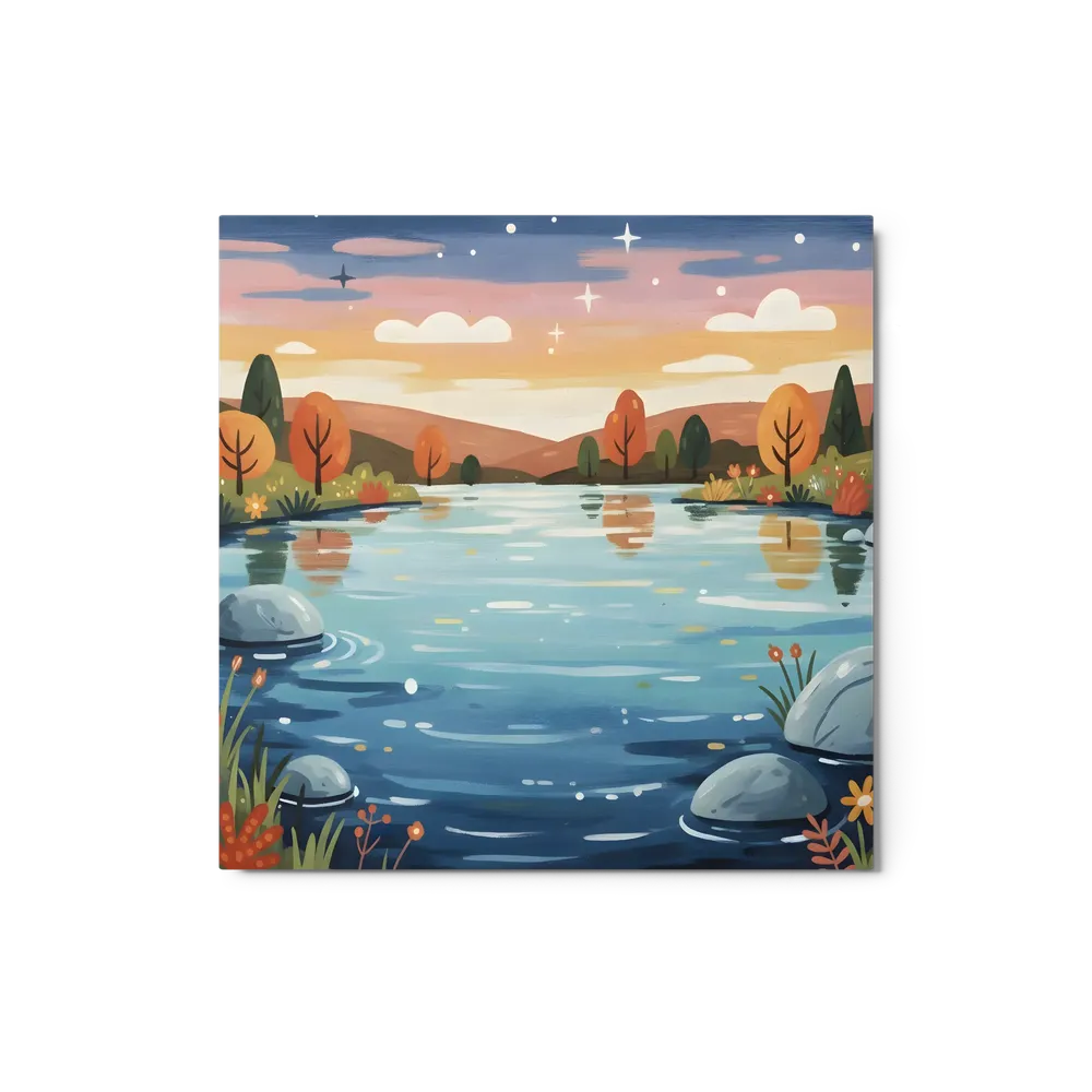 Sunset Lake Reflection | Art Print