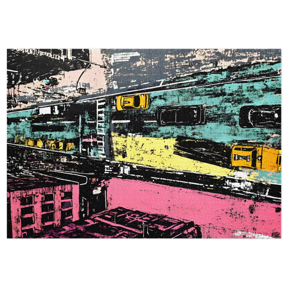 Neon Avenue 
 Jigsaw Puzzle in Tin Box