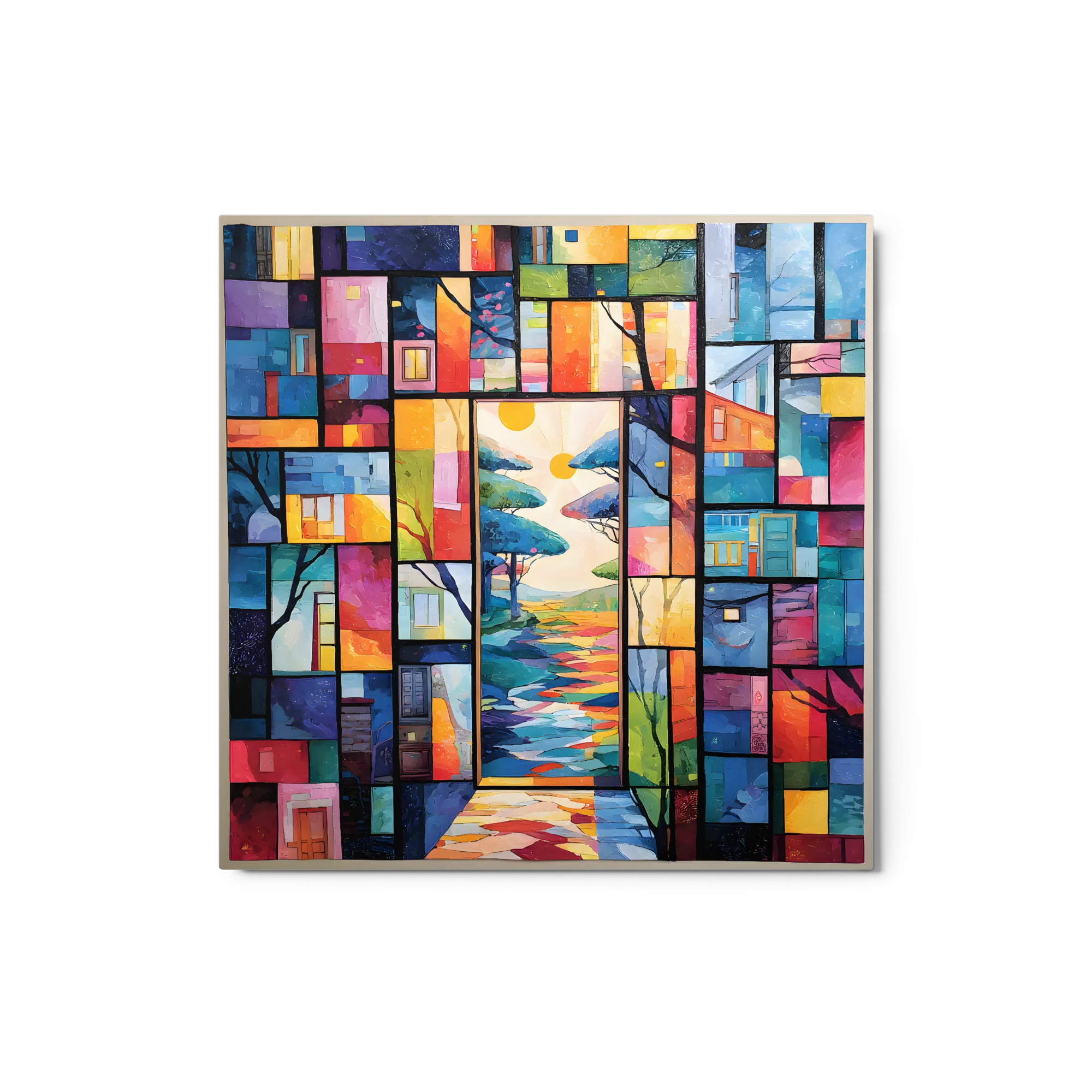 Gateway to a Fragmented World 
 Canvas | 18″x 18″
