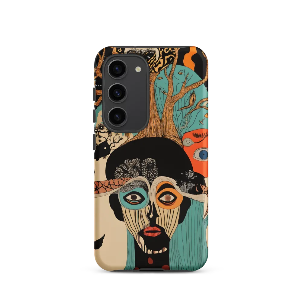 Surreal Portrait with Tree Motif | Phone Case