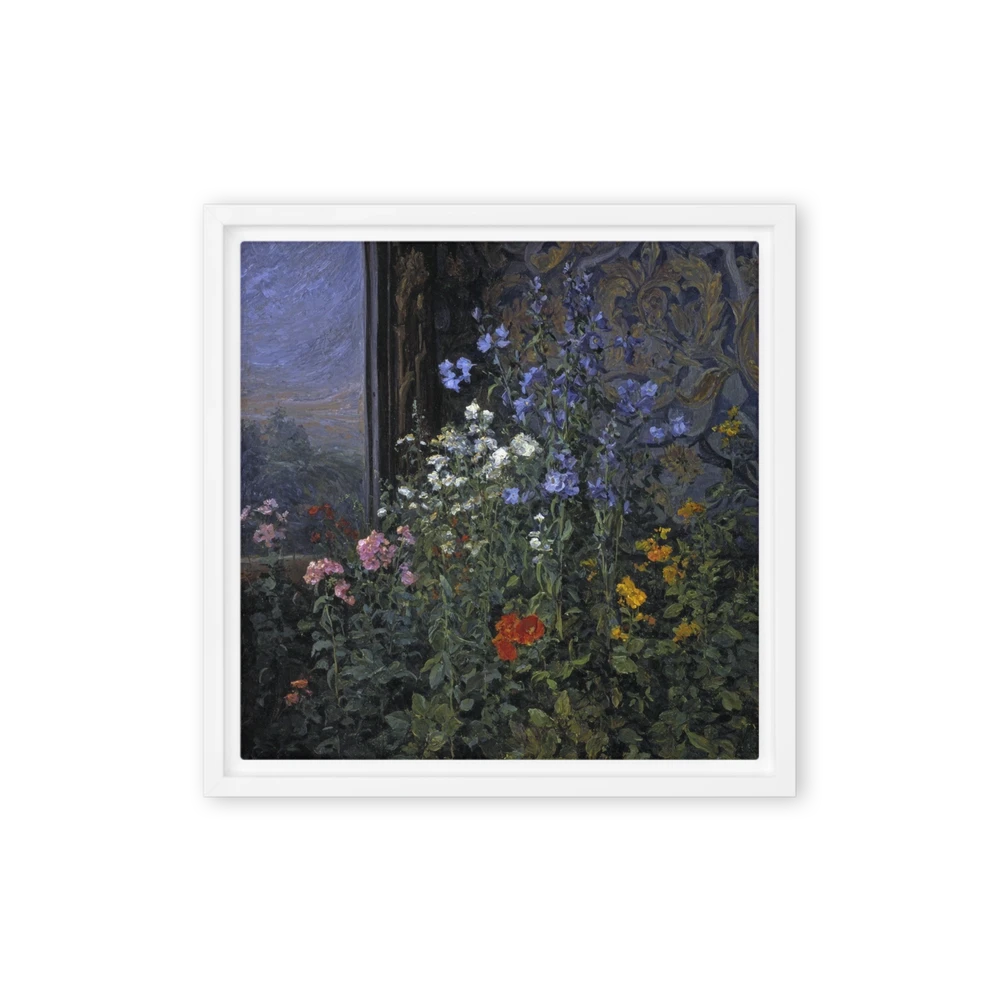 Twilight Garden Flowers | Art Print
