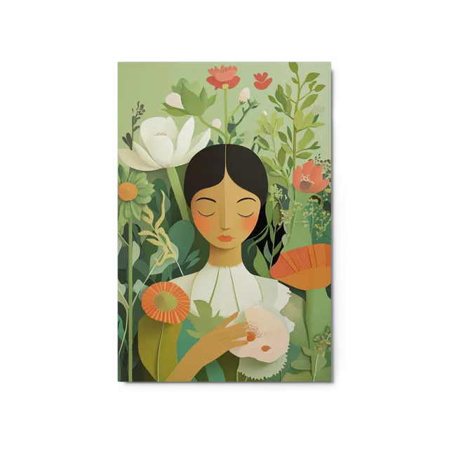 Serene Floral Embrace | Art Print