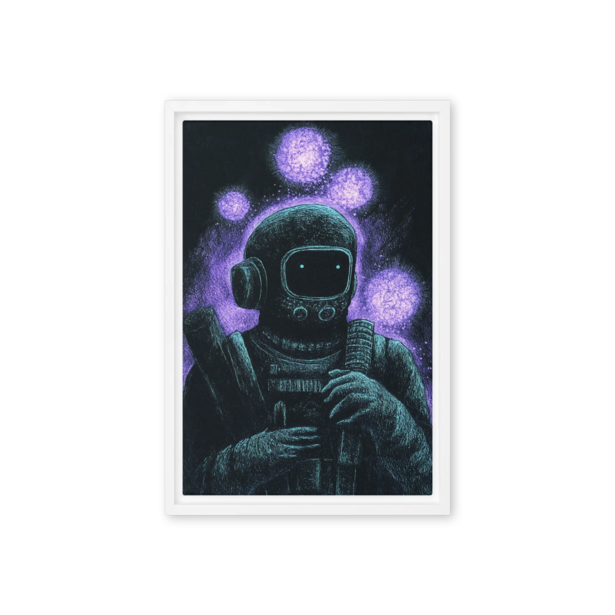Astronaut in Cosmic Setting