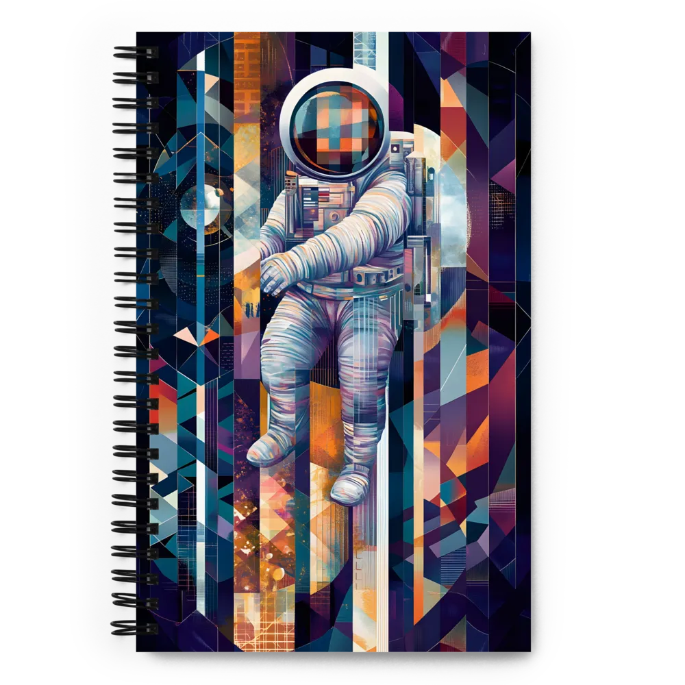 Cosmic Mosaic Astronaut 
 Spiral Notebook | 140 pages