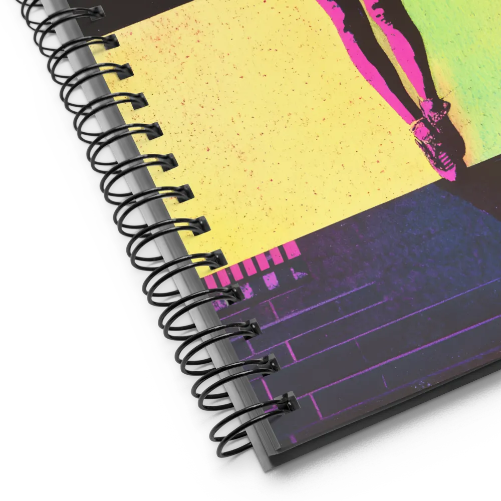 Psychedelic Dance Silhouette 
 Spiral Notebook | 140 pages