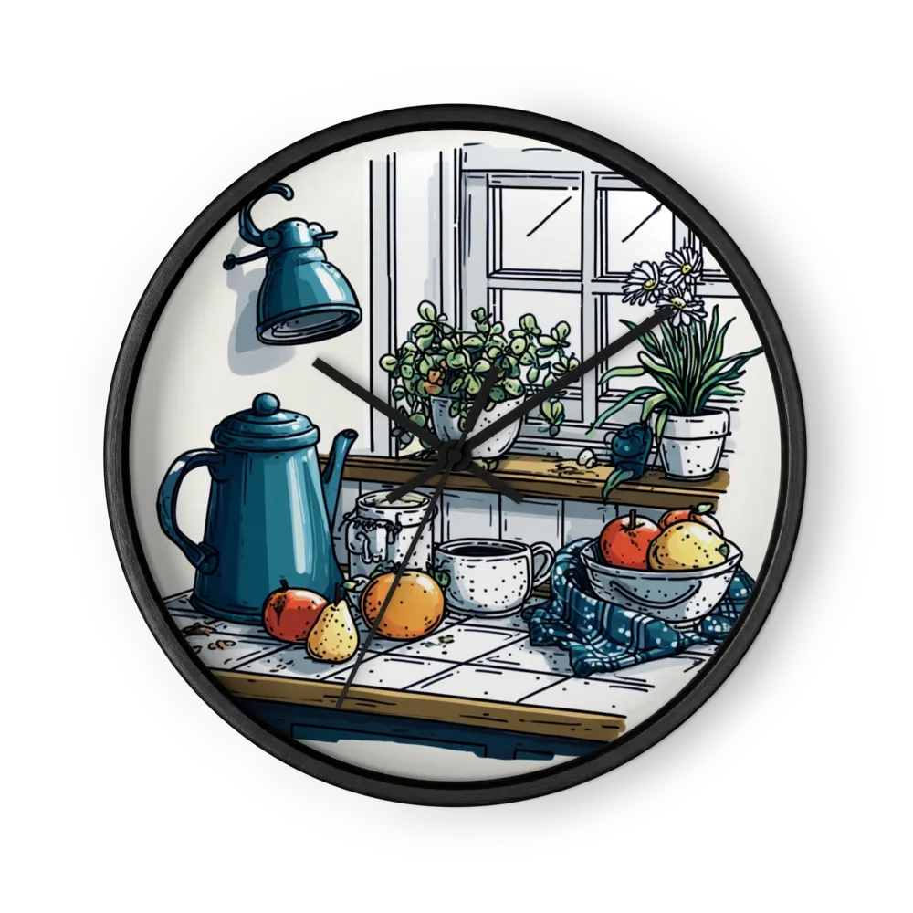 Kitchen Window Still Life | Wall Clock