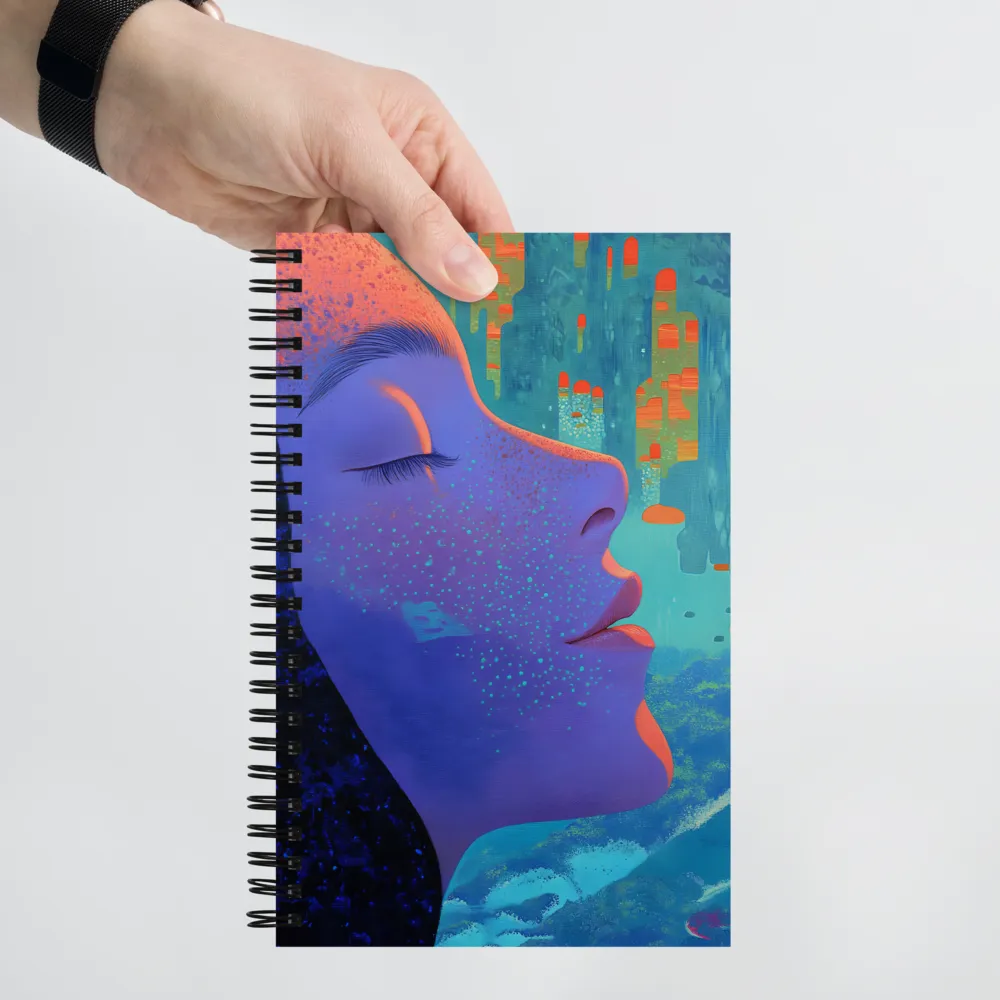 Awakening in a Neon Dreamscape 
 Spiral Notebook | 140 pages
