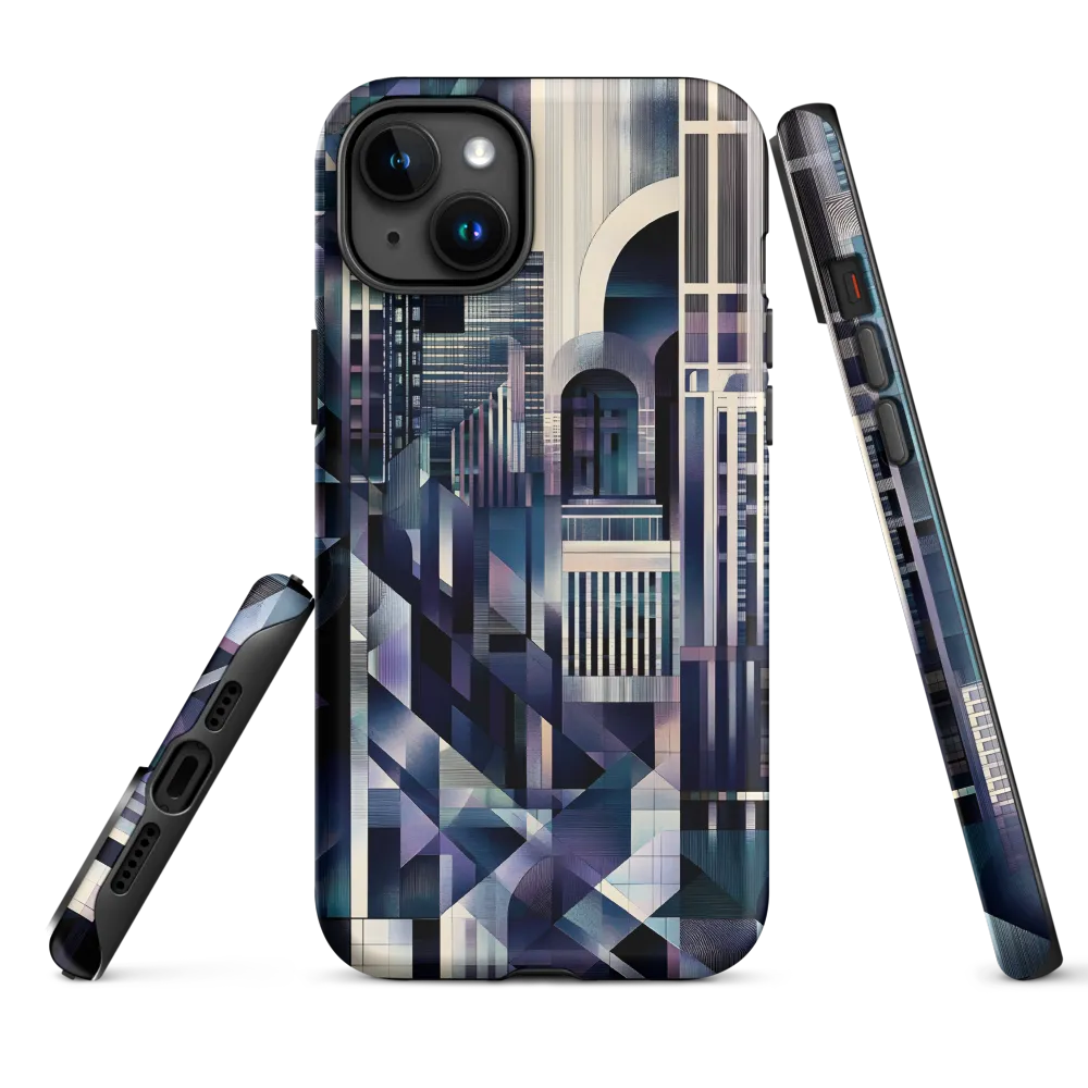 Abstract Geometric Cityscape | Phone Case