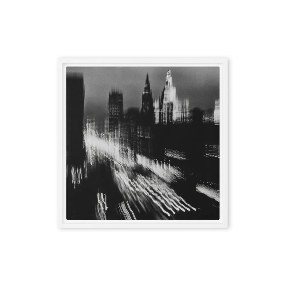 Metropolitan Motion 
 Poster with Black Frame | 18″x 18″