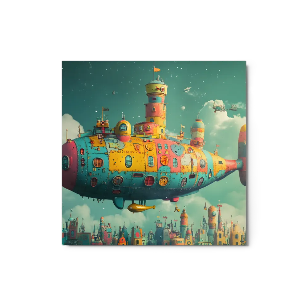 Whimsical Airship Voyage 
 Canvas | 30″x 30″