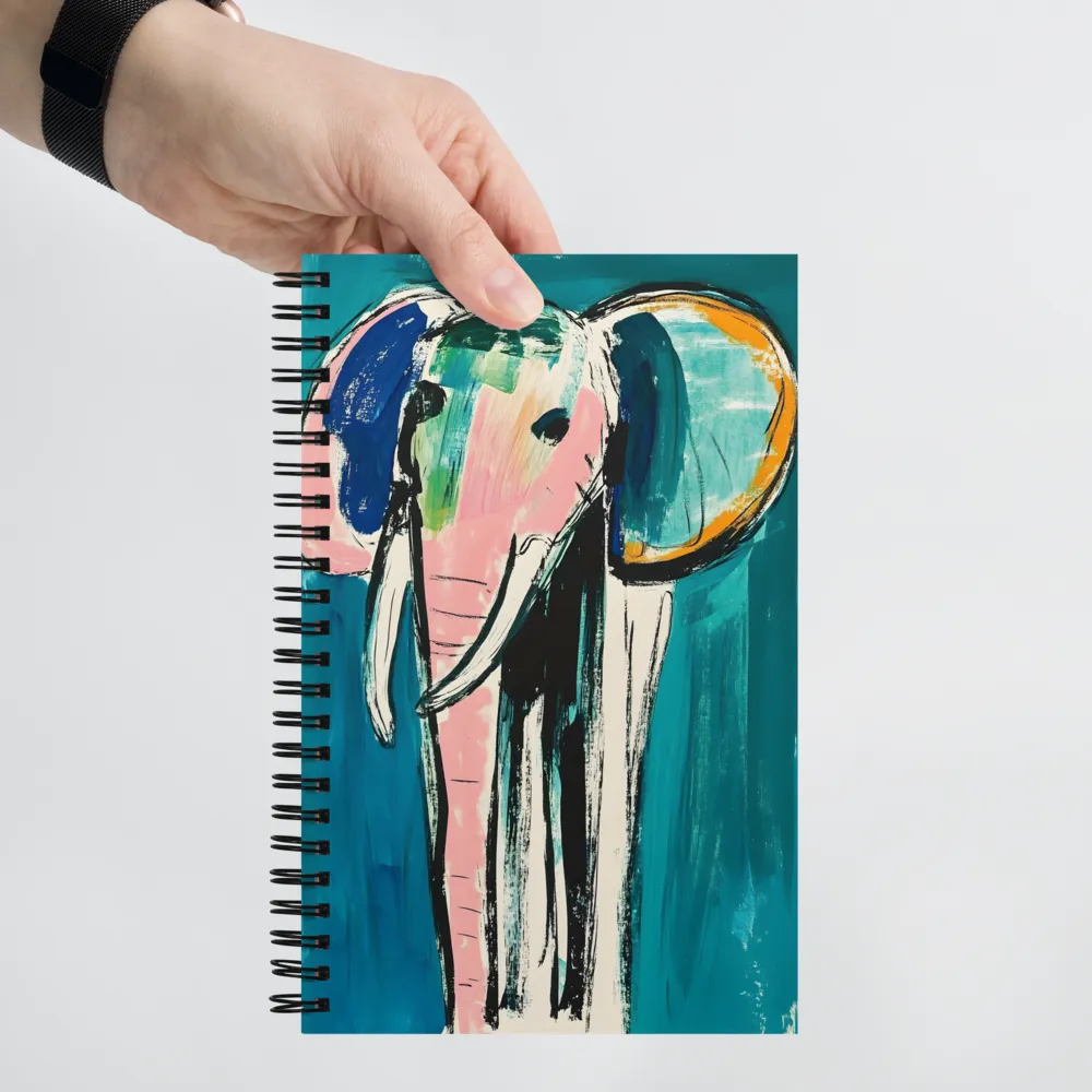 Playful Elephant Abstract 
 Spiral Notebook | 140 pages