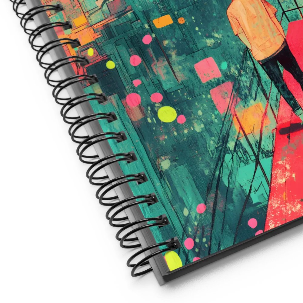 Gaze Over a Vibrant City 
 Spiral Notebook | 140 pages